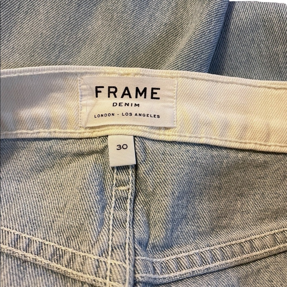 Frame Denim Two Toned Union Color Block Jean Mini… - image 5